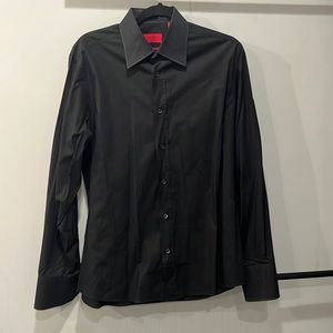 Hugo Hugo Boss black button down. Short length. Size large.
